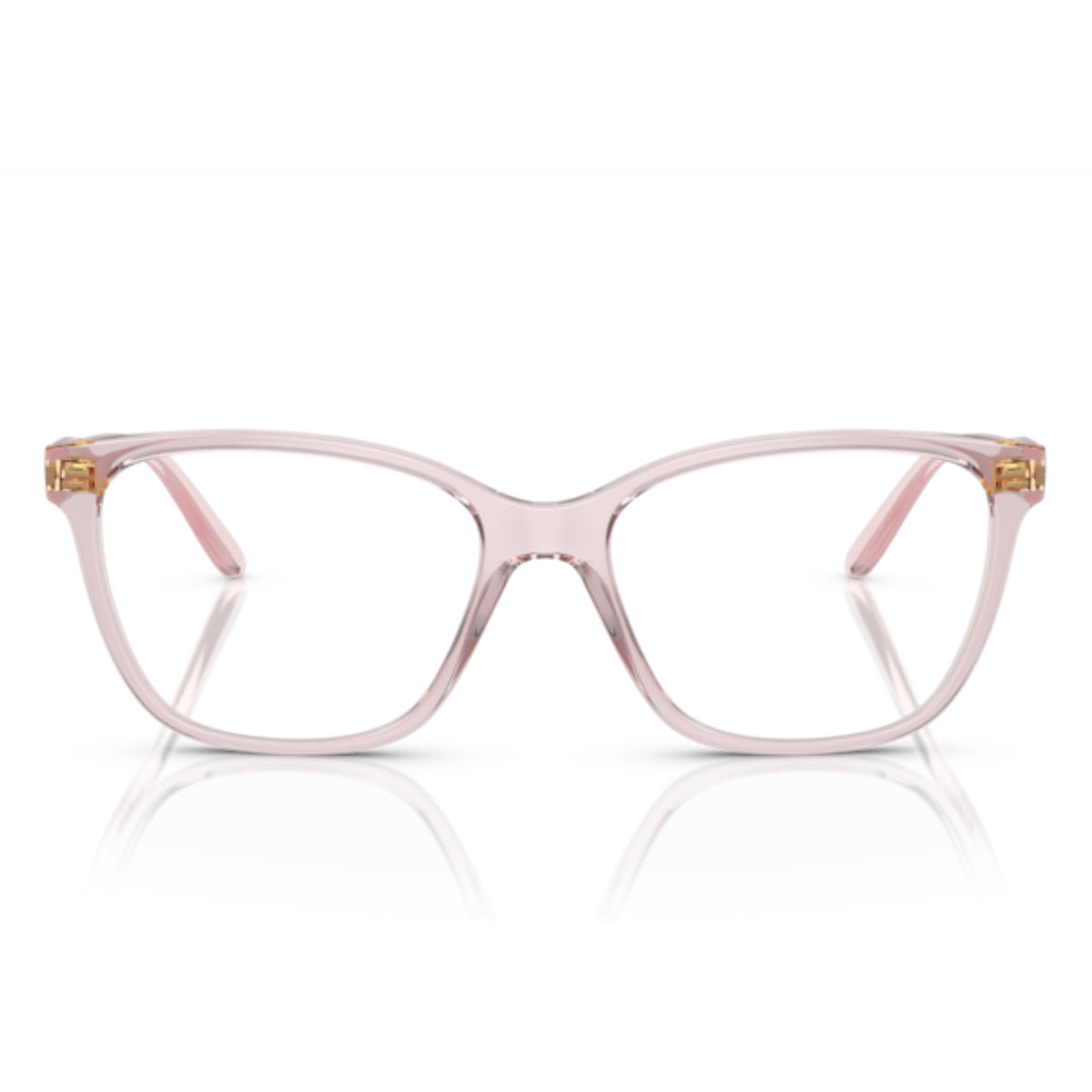 Vogue VO5518 transparent pink square eyeglasses, full-rim lightweight frame