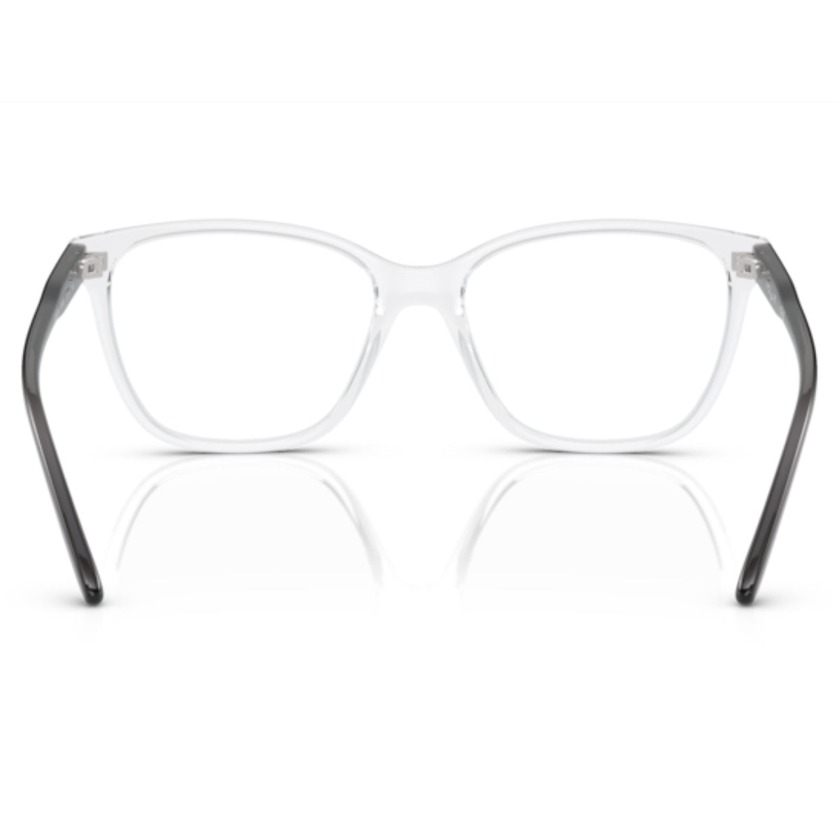 Vogue VO5518 transparent square eyeglasses, back view of the frame and temples