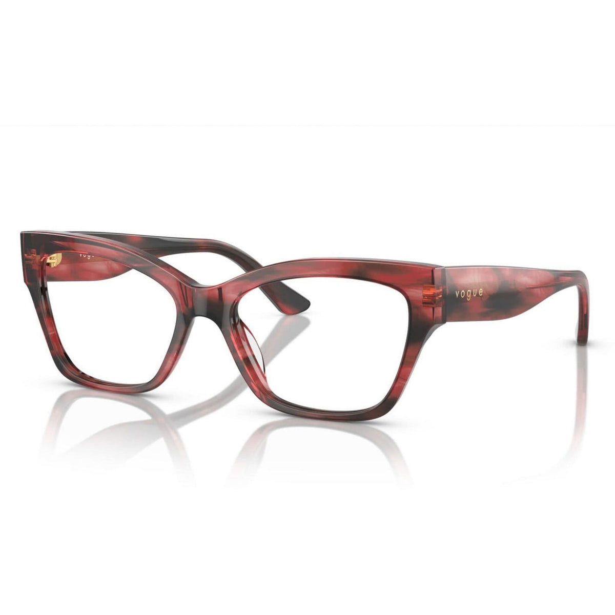 Vogue VO5523 havana tortoise cat-eye eyeglasses with acetate frame