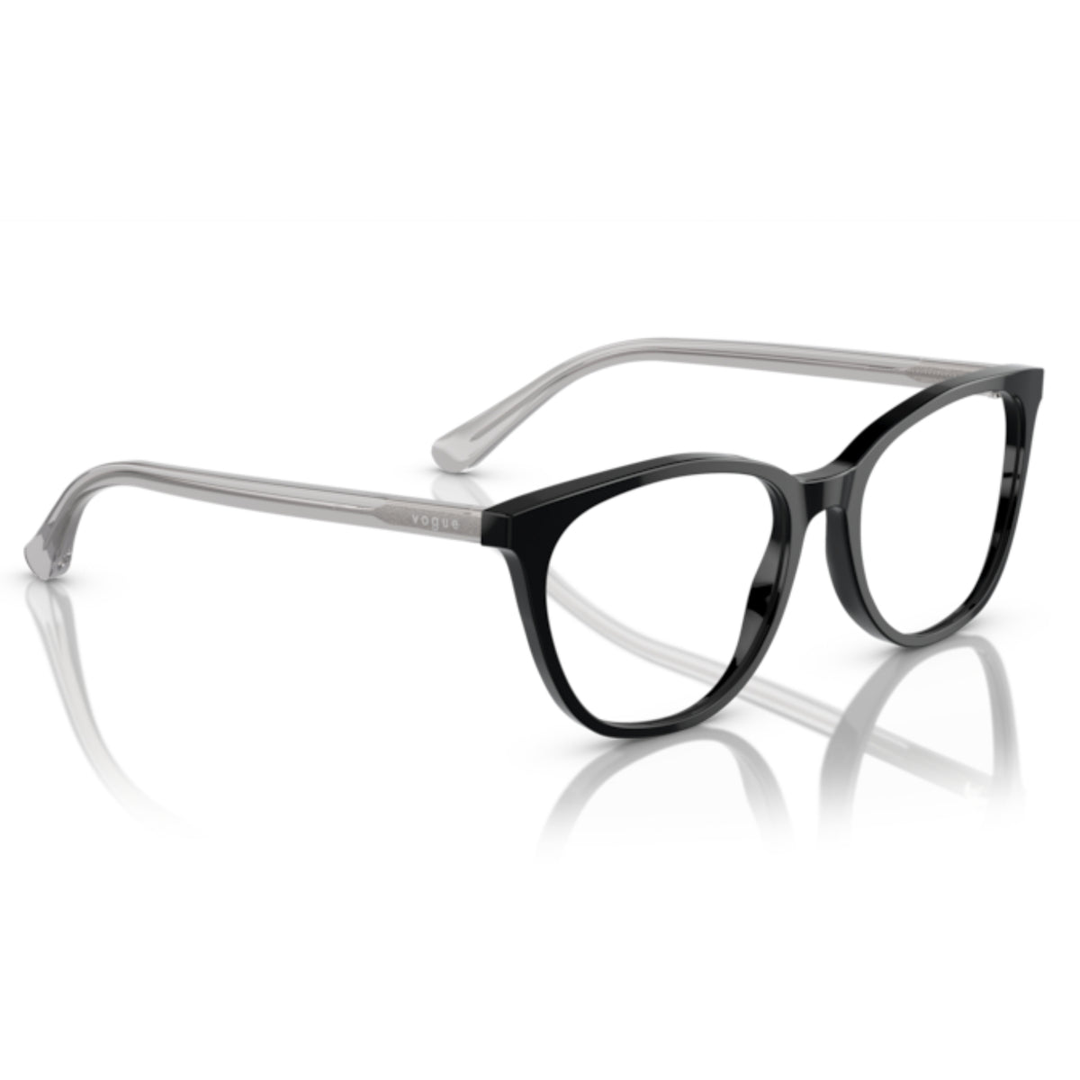 Vogue VO5533I black square eyeglasses, angled view