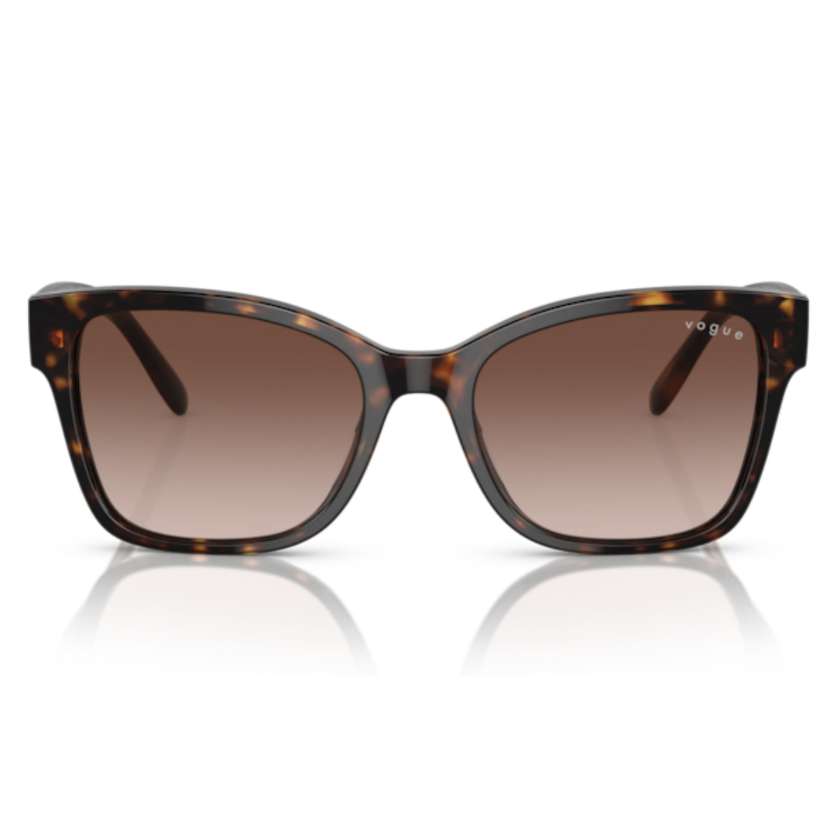 Vogue VO5534SI dark havana square sunglasses, full-rim acetate and lightweight frame