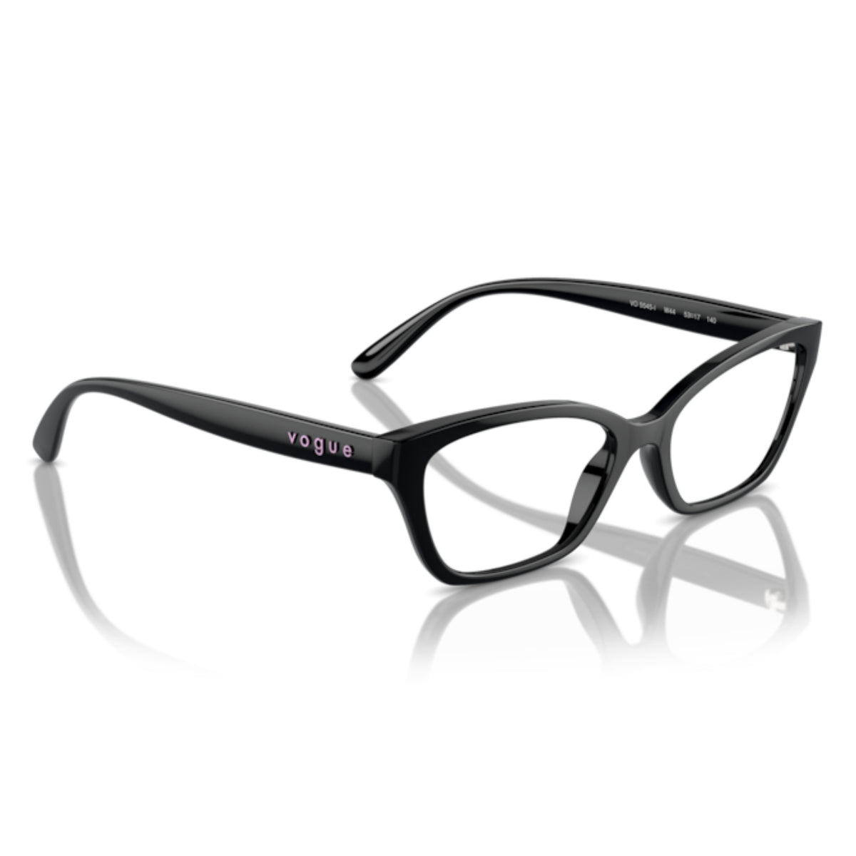 Vogue VO5545I black cat-eye eyeglasses, angled view