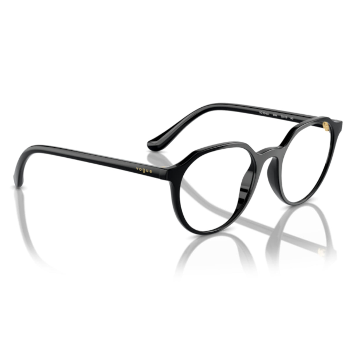 Vogue VO5546I black geometric eyeglasses, angled view