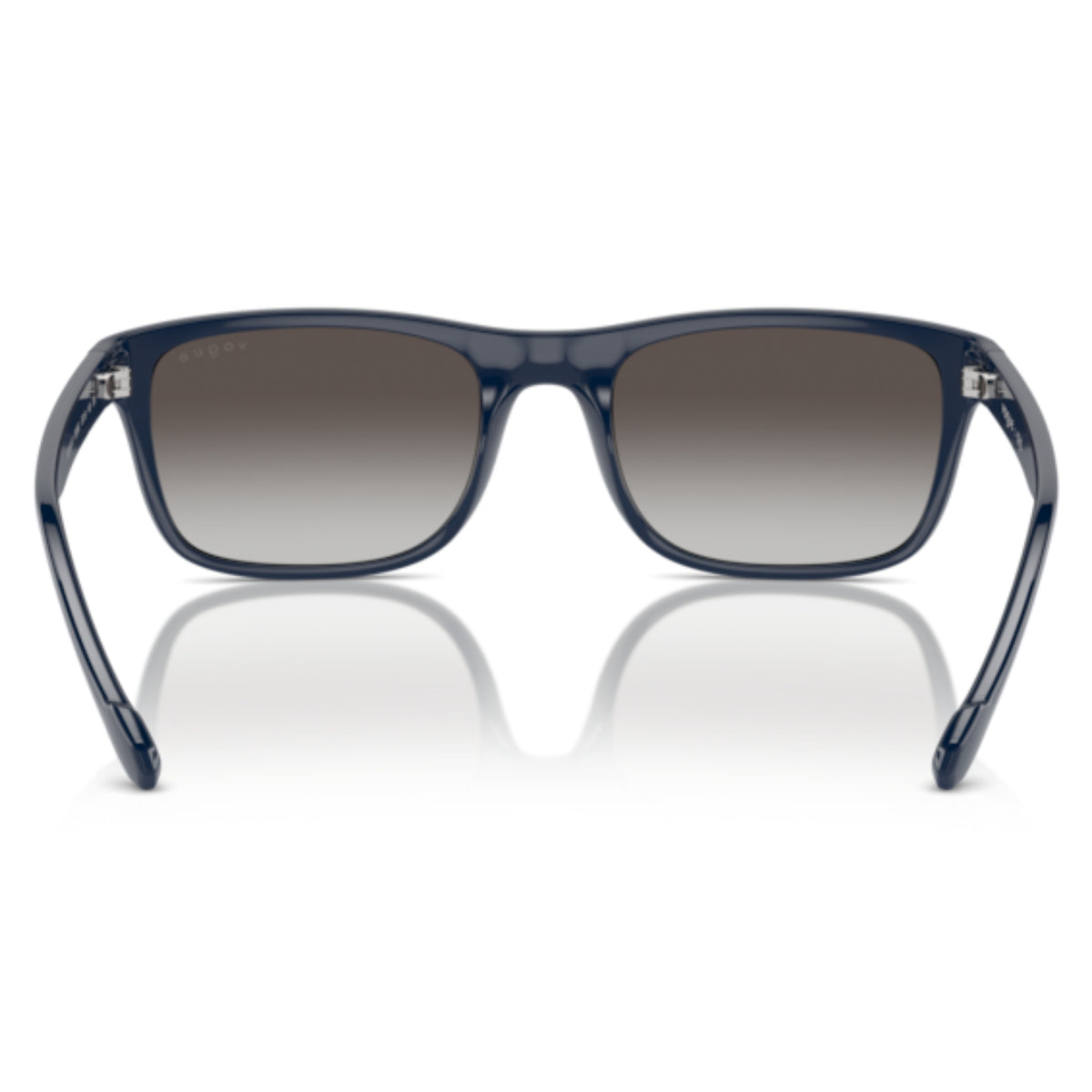 Vogue VO5547SI dark blue rectangle sunglasses, back view of the frame and temples