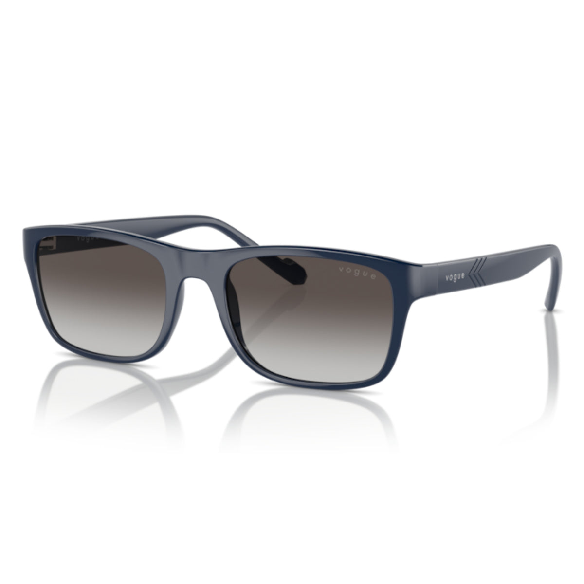 Vogue VO5547SI dark blue rectangle sunglasses with grey lenses