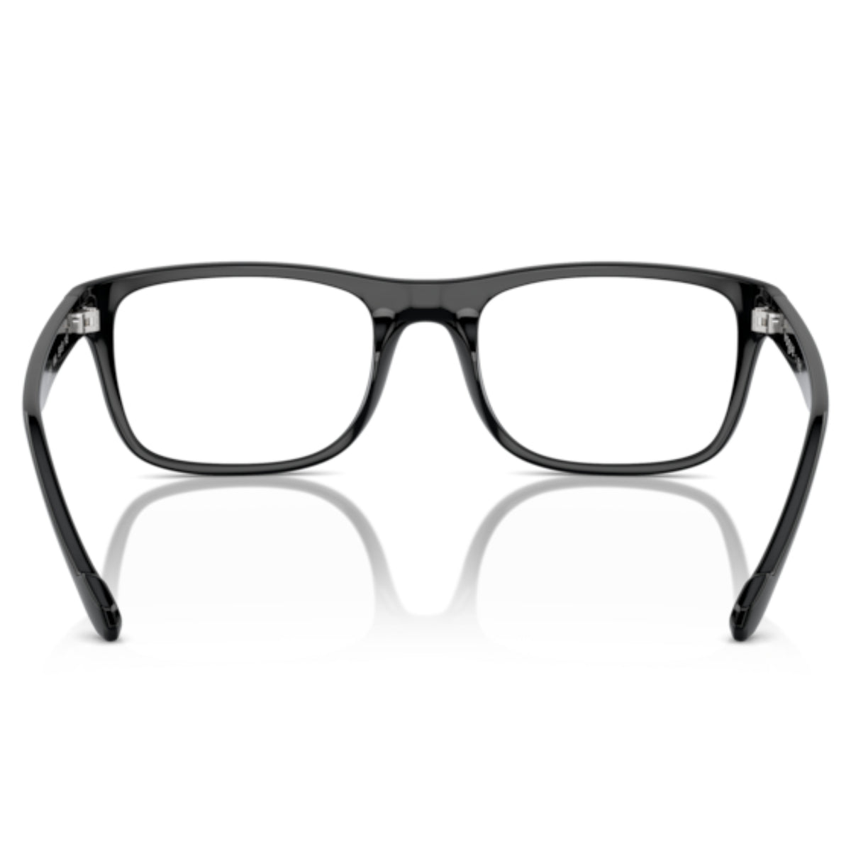 Vogue VO5548I transparent grey rectangle eyeglasses, back view of the frame and temples