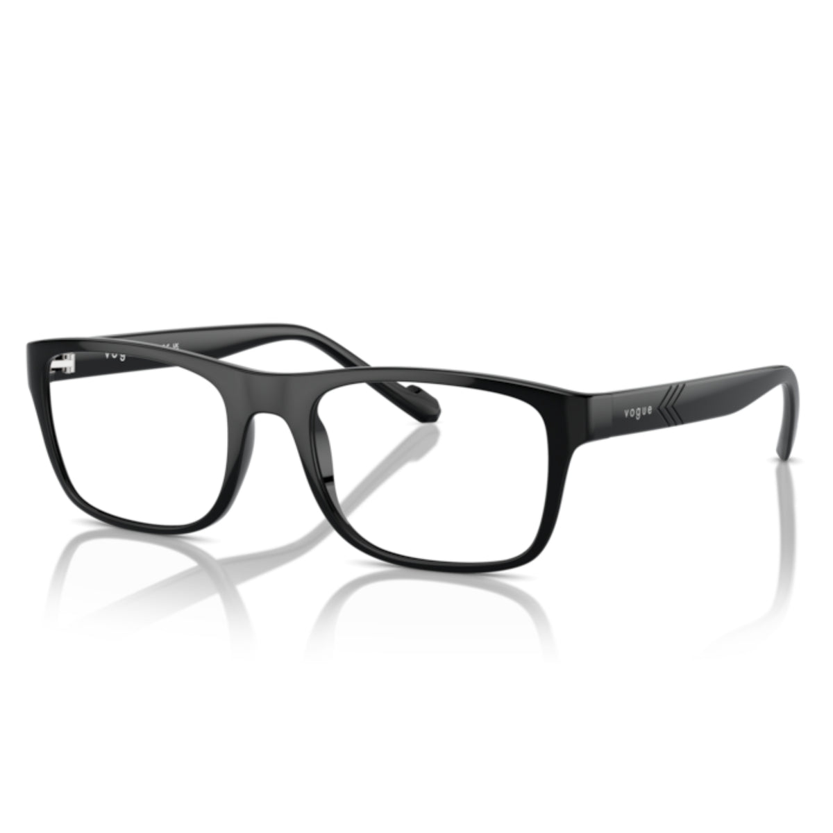 Vogue VO5548I transparent grey rectangle eyeglasses with lightweight frame