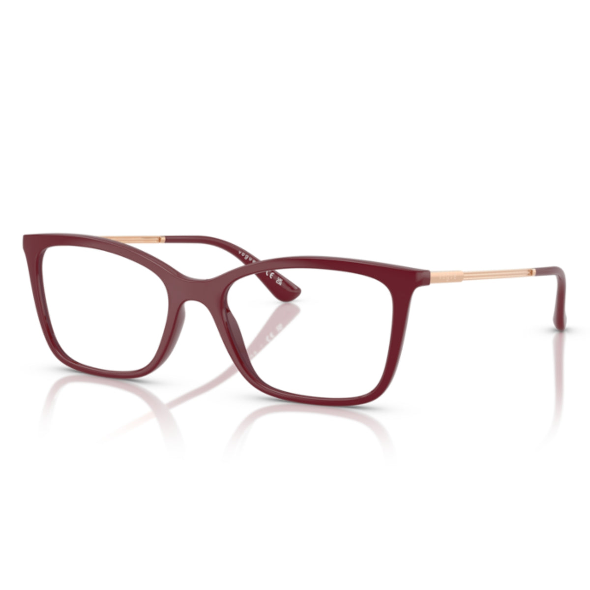 Vogue VO5563 full cherry cat-eye eyeglasses with lightweight and metal frame