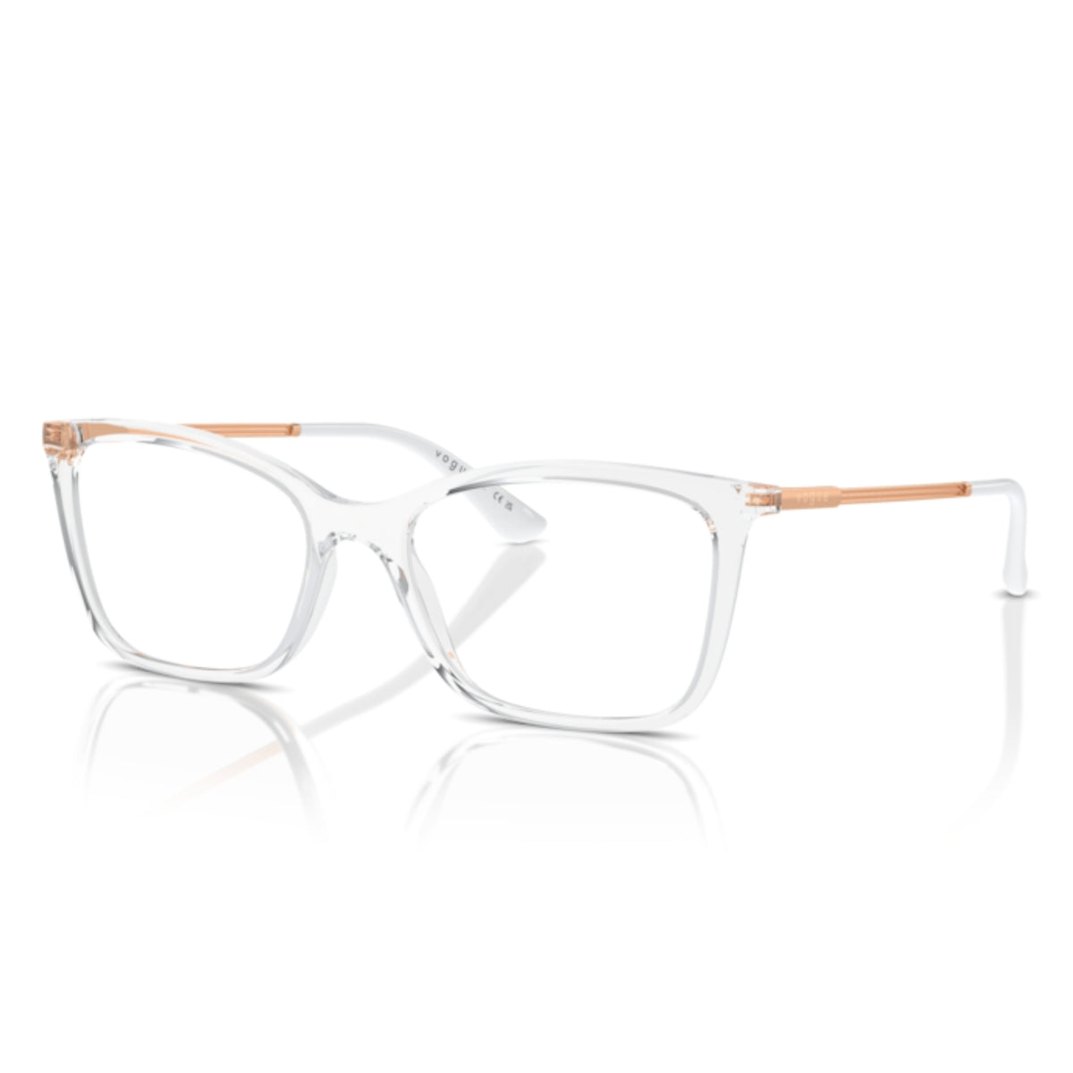 Vogue VO5563 transparent cat-eye eyeglasses with lightweight and metal frame