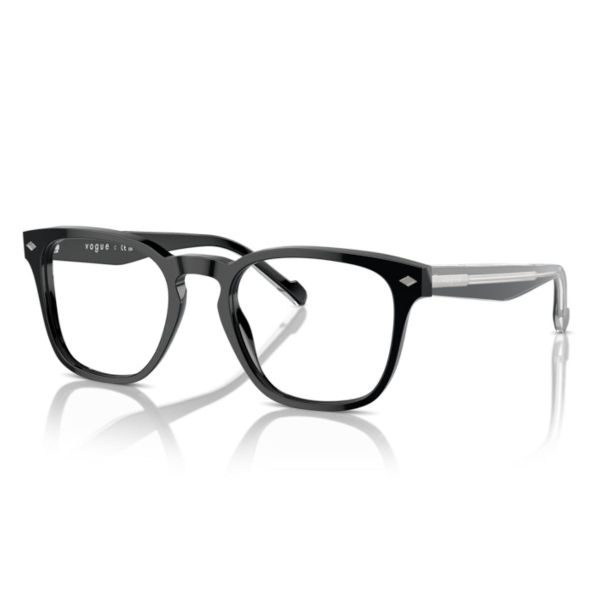 Vogue VO5570 black square eyeglasses with acetate frame