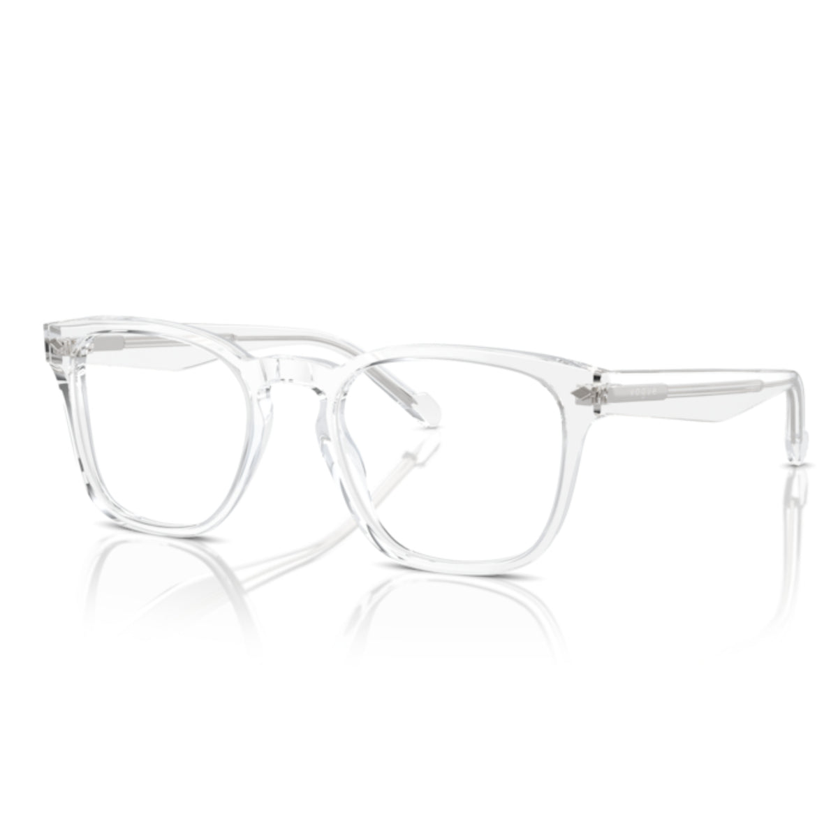 Vogue VO5570 transparent square eyeglasses with acetate frame