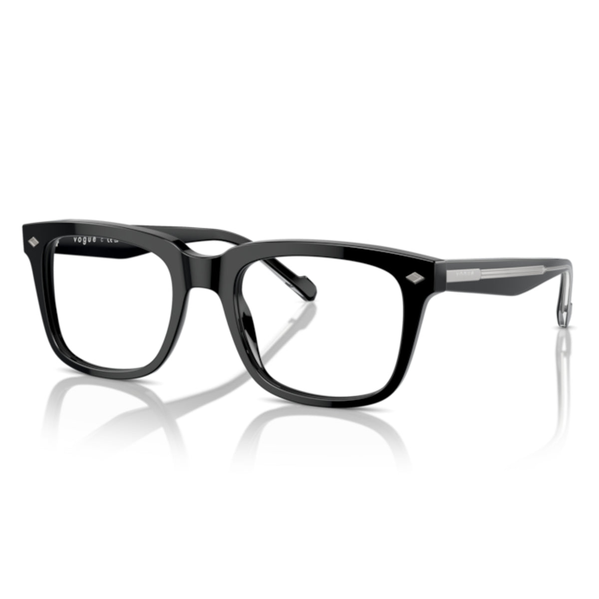 Vogue VO5572 black square eyeglasses with acetate frame