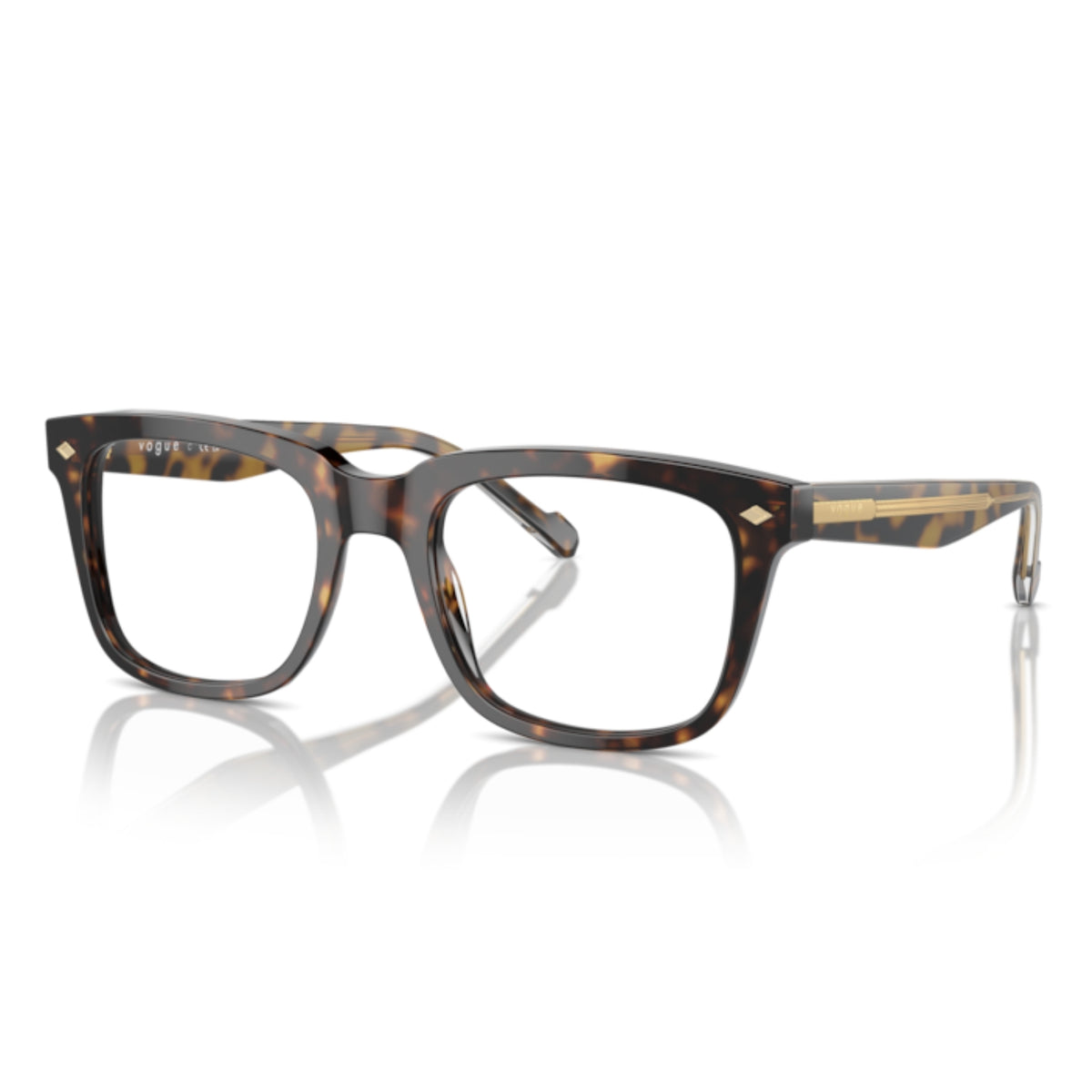 Vogue VO5572 dark havana square eyeglasses with acetate frame