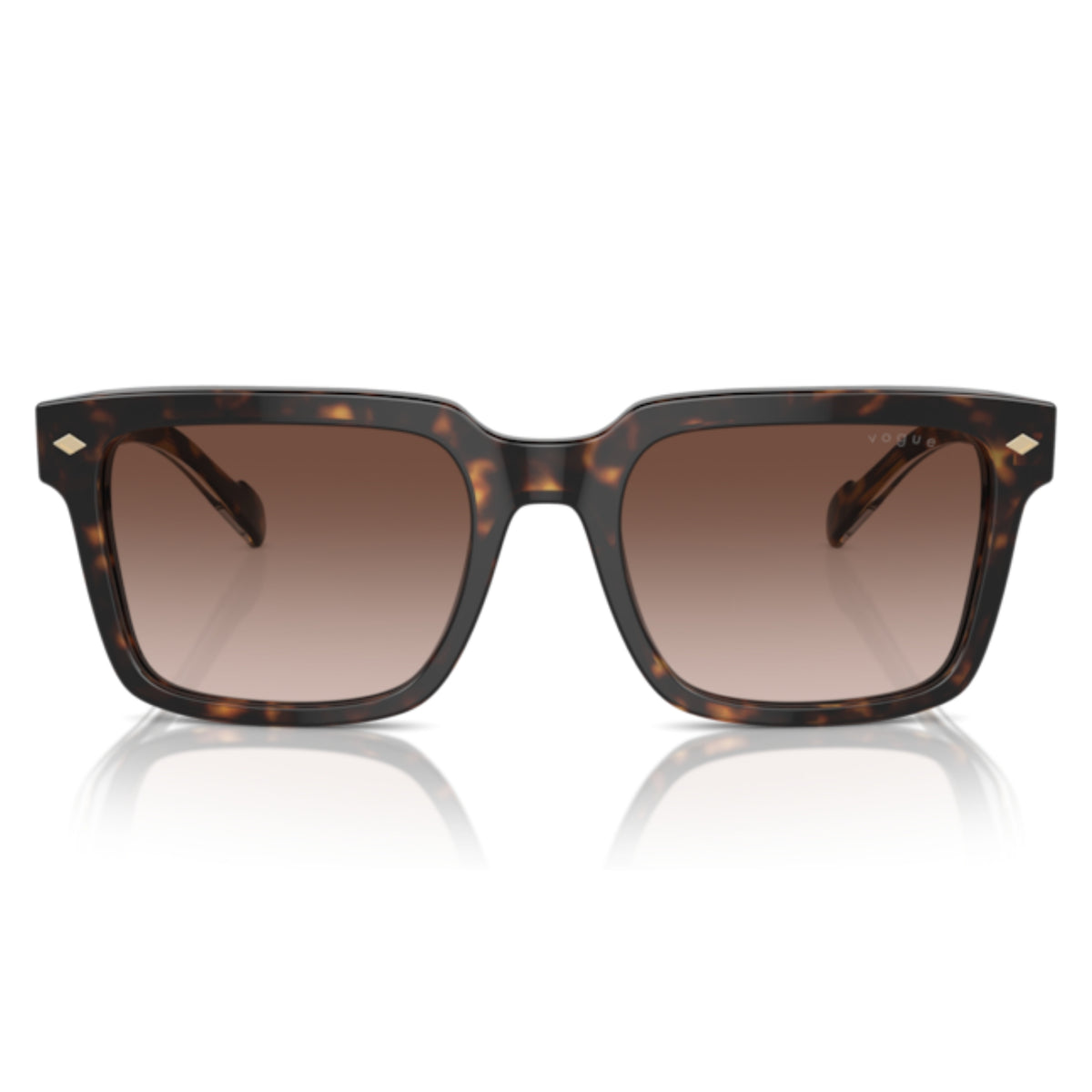 Vogue VO5573S dark havana square sunglasses, full-rim acetate frame