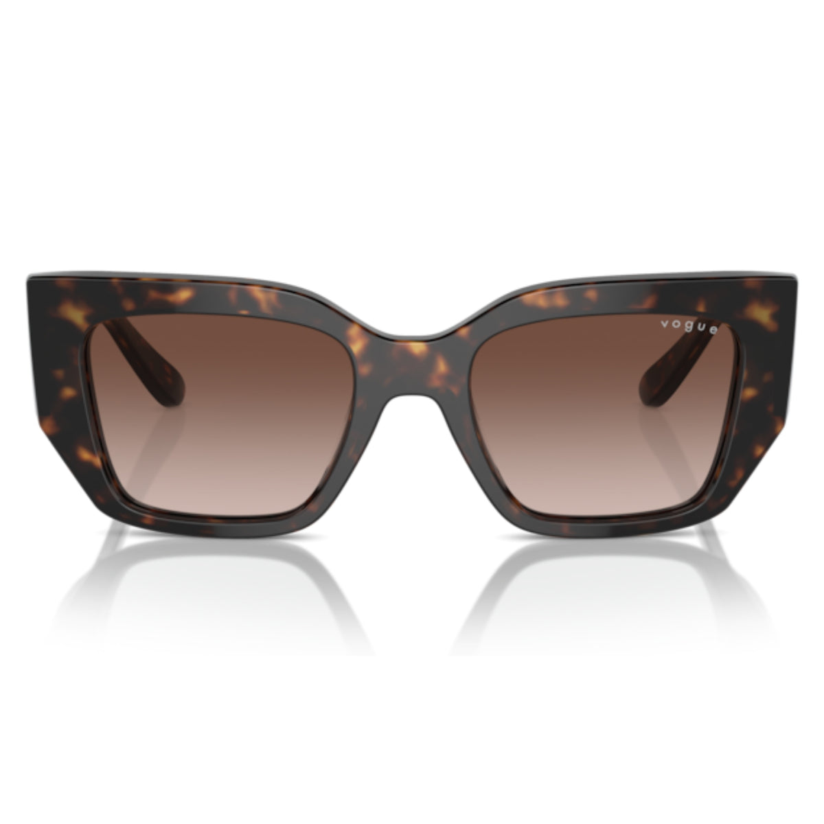 Vogue VO5583S dark havana geometric sunglasses, full-rim acetate frame