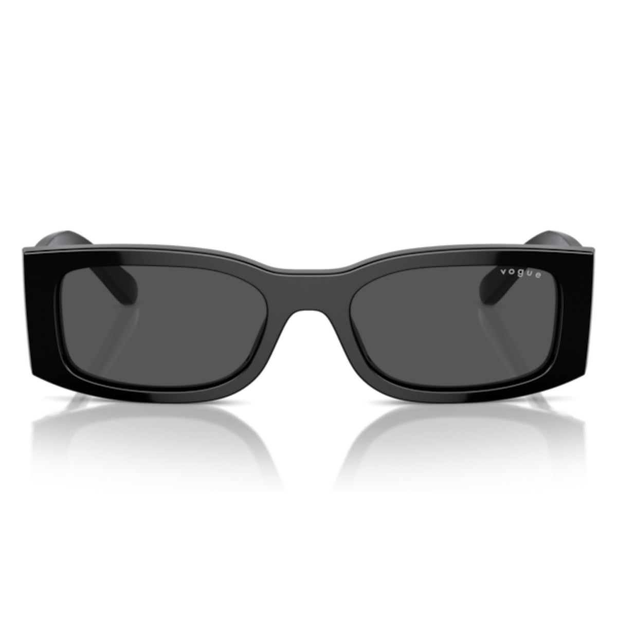 Vogue VO5584S black rectangle sunglasses, full-rim acetate frame