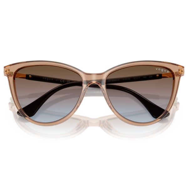 Vogue VO5593SI 315148 Transparent Brown Cat Eye Sunglasses