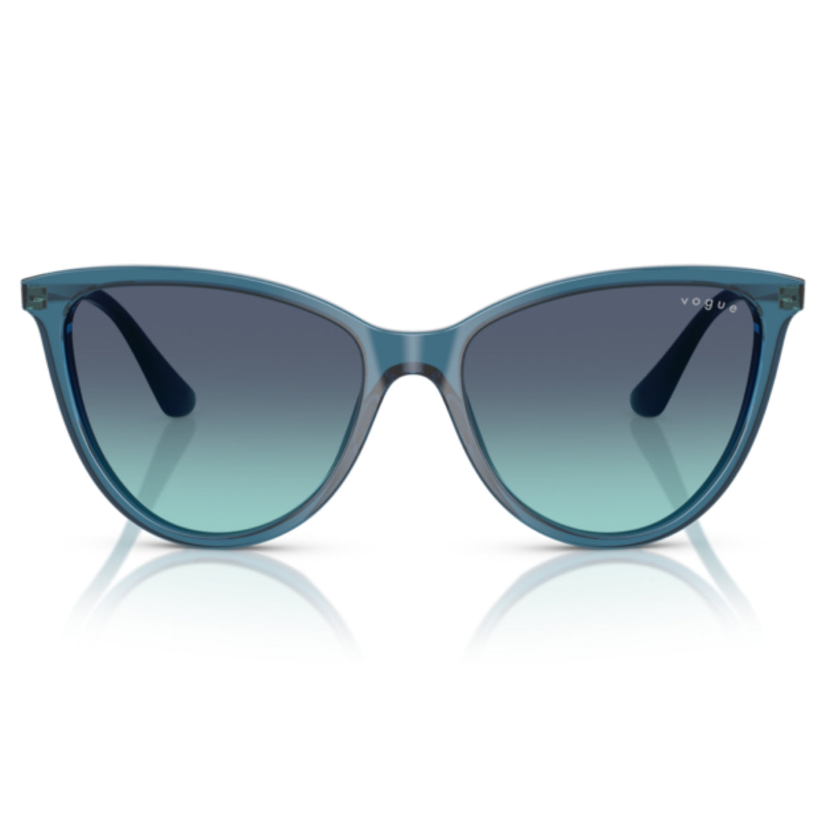 Vogue VO5593SI transparent octanium cat-eye sunglasses, full-rim acetate and metal frame