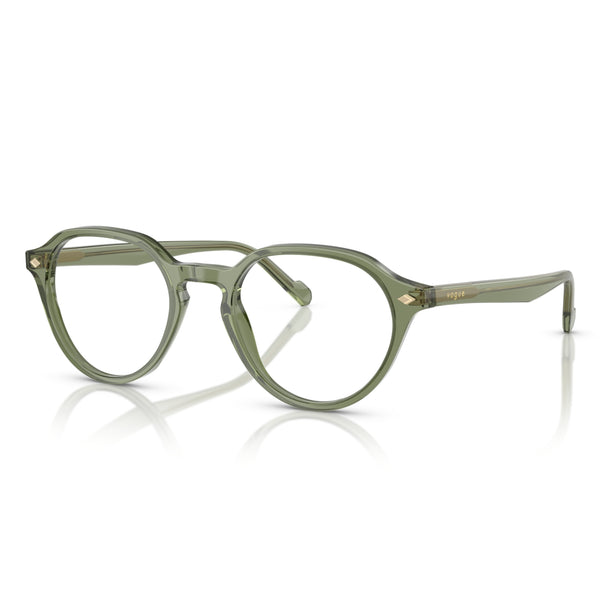 Vogue VO5598I 3187 Transparent Green Round Eyeglasses