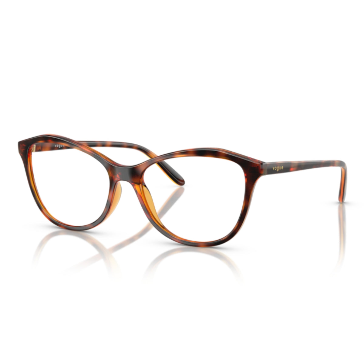 Vogue VO5602 dark havana geometric eyeglasses with lightweight frame