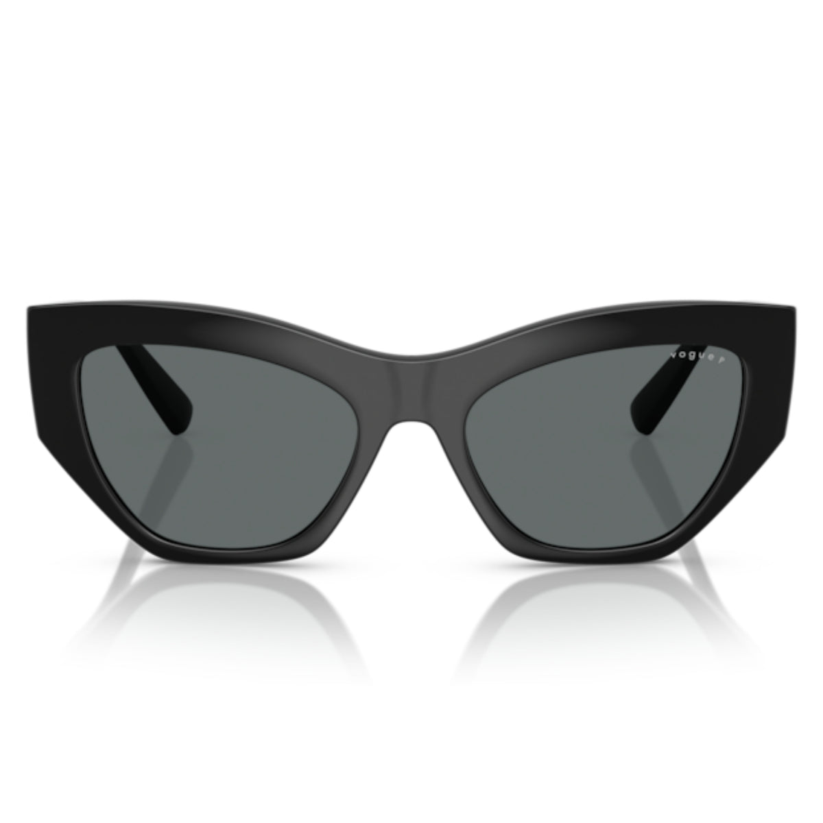 Vogue VO5607S black geometric sunglasses, full-rim lightweight frame