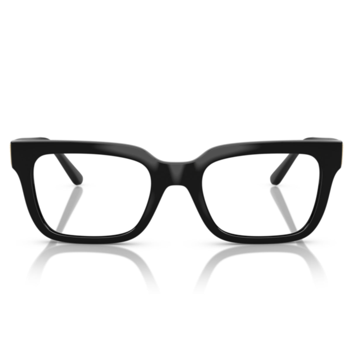 Vogue VO5611B black square eyeglasses, full-rim lightweight frame