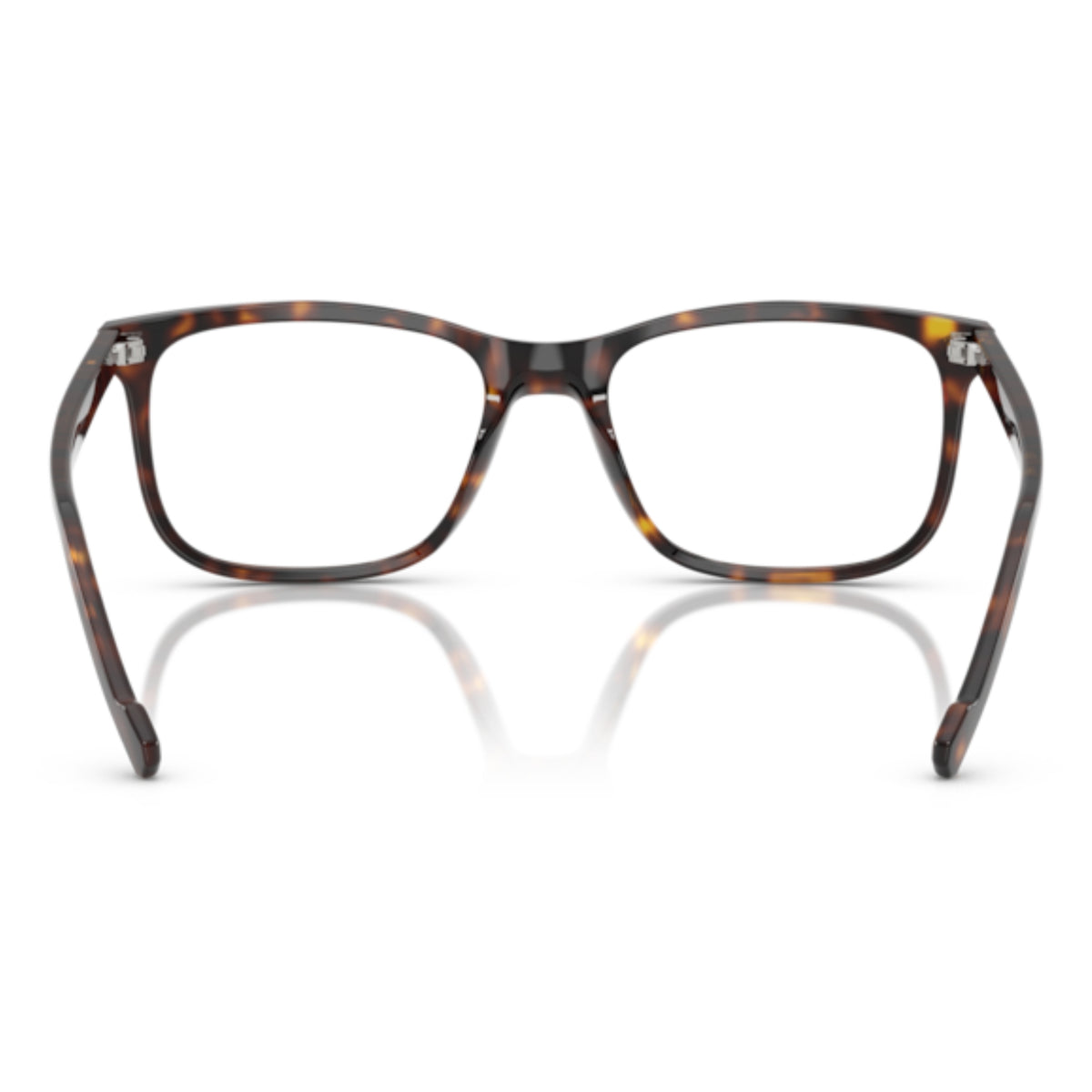 Vogue VO5617 dark havana square eyeglasses, back view of the frame and temples