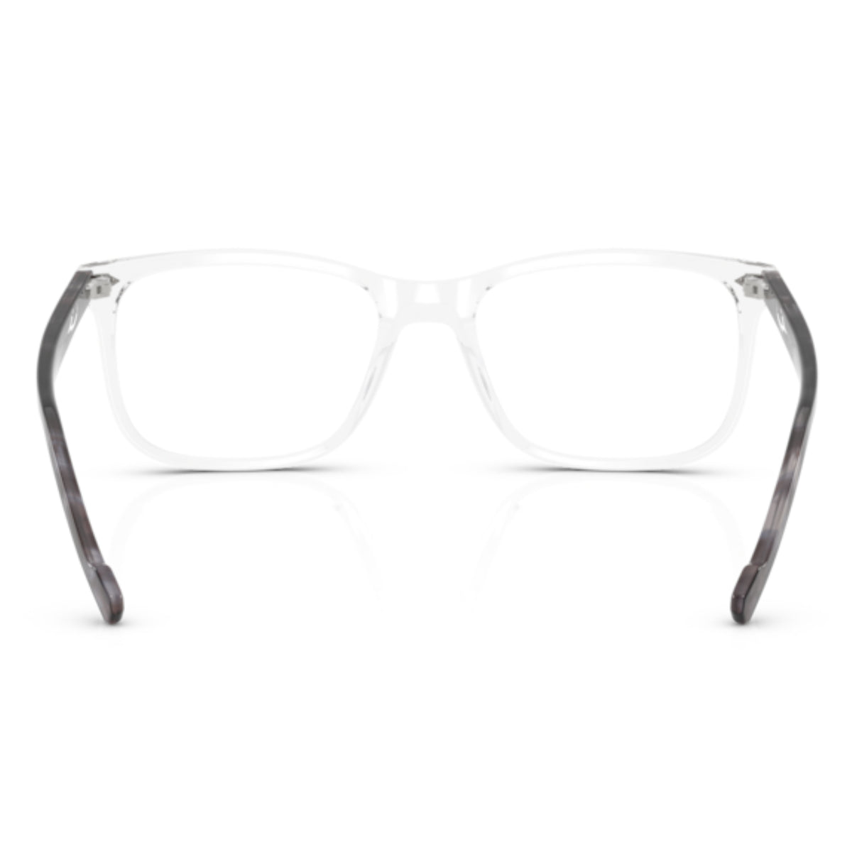 Vogue VO5617 transparent square eyeglasses, back view of the frame and temples