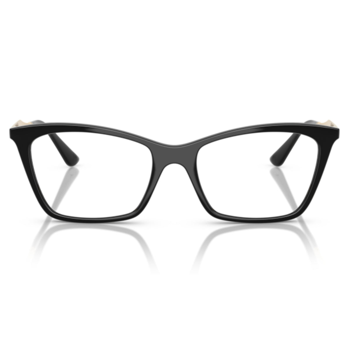 Vogue VO5624 black cat-eye eyeglasses, full-rim lightweight and metal frame