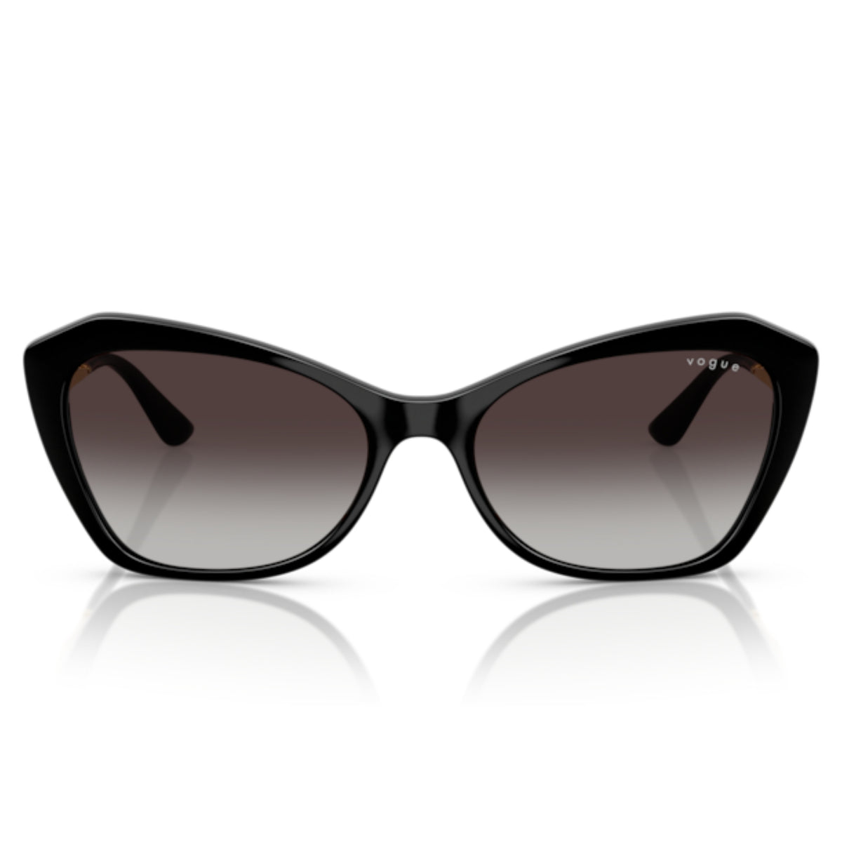 Vogue VO5626S black geometric sunglasses, full-rim lightweight and metal frame