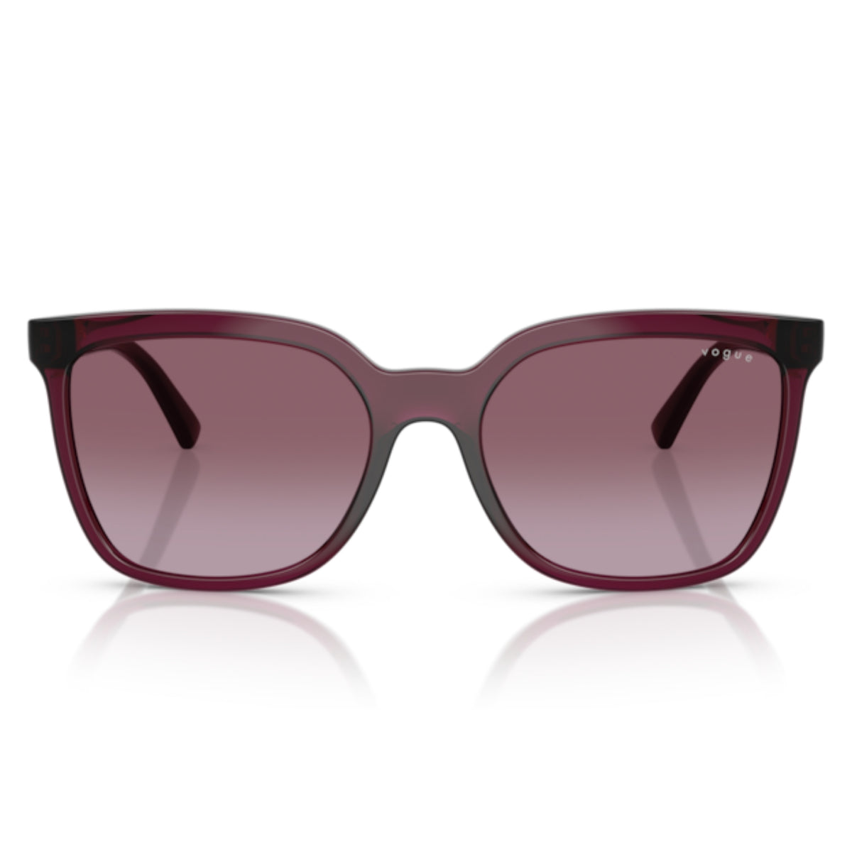Vogue VO5633SB transparent cherry square sunglasses, full-rim lightweight and plastic frame