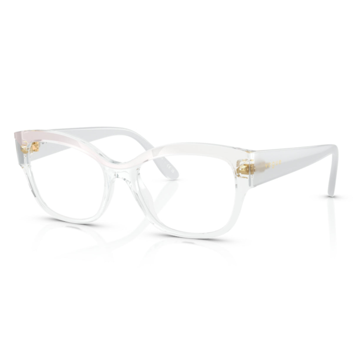 Vogue VO5635U top white/transparent square eyeglasses with lightweight frame