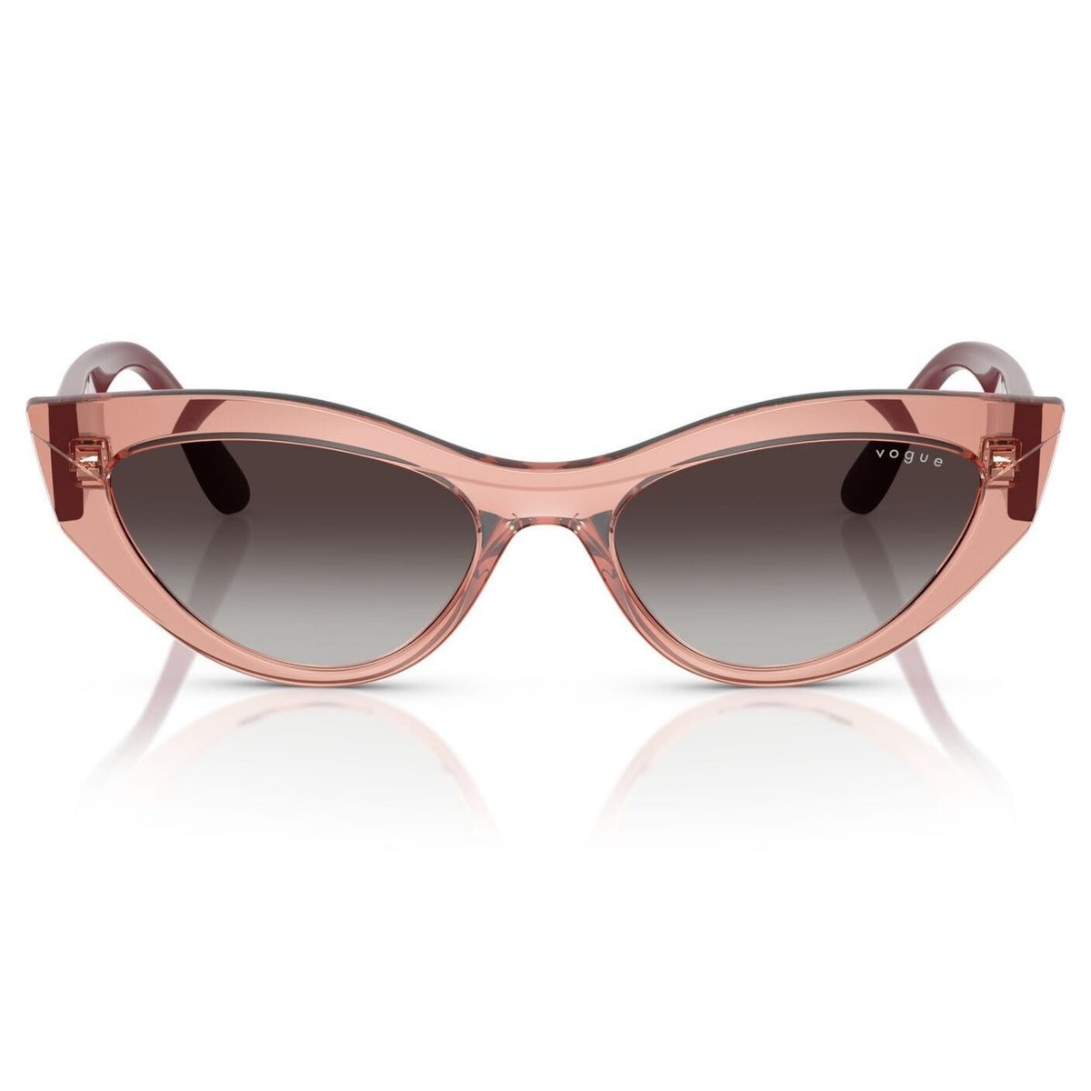 Vogue VO5637SU top violet/opal violet cat-eye sunglasses, full-rim lightweight frame