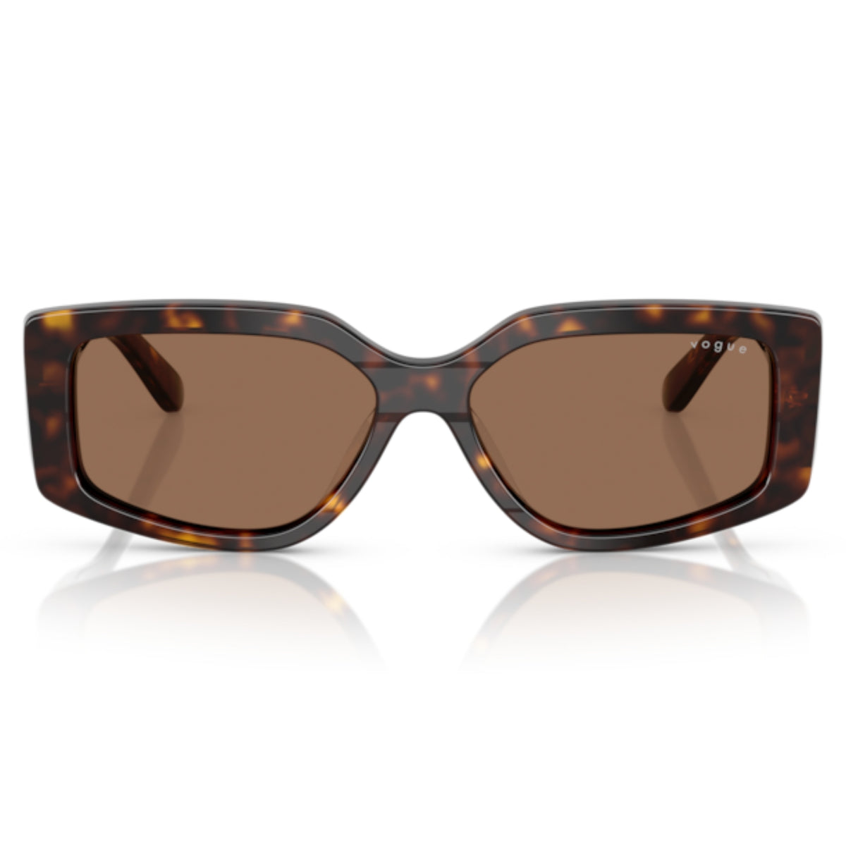 Vogue VO5642SU dark havana rectangle sunglasses, full-rim acetate frame