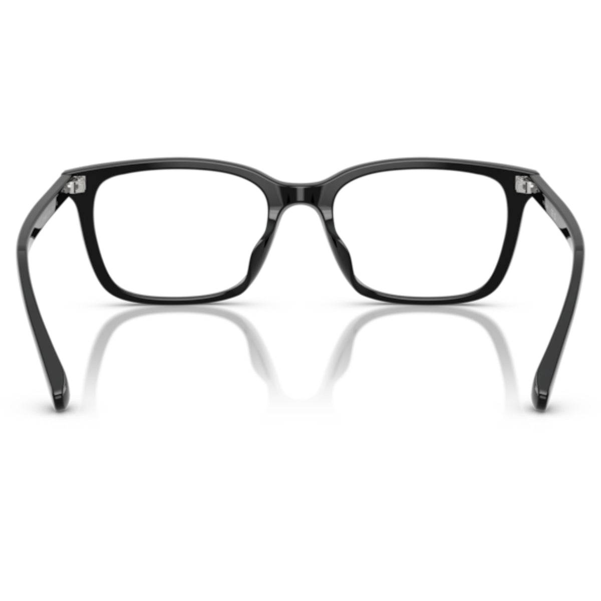 Vogue VO5643D black square eyeglasses, back view of the frame and temples