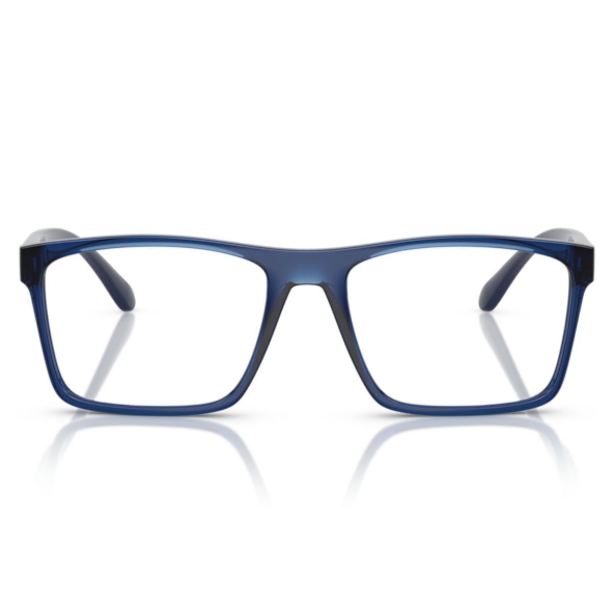 Vogue VO5645I transparent blue rectangle eyeglasses, full-rim lightweight frame