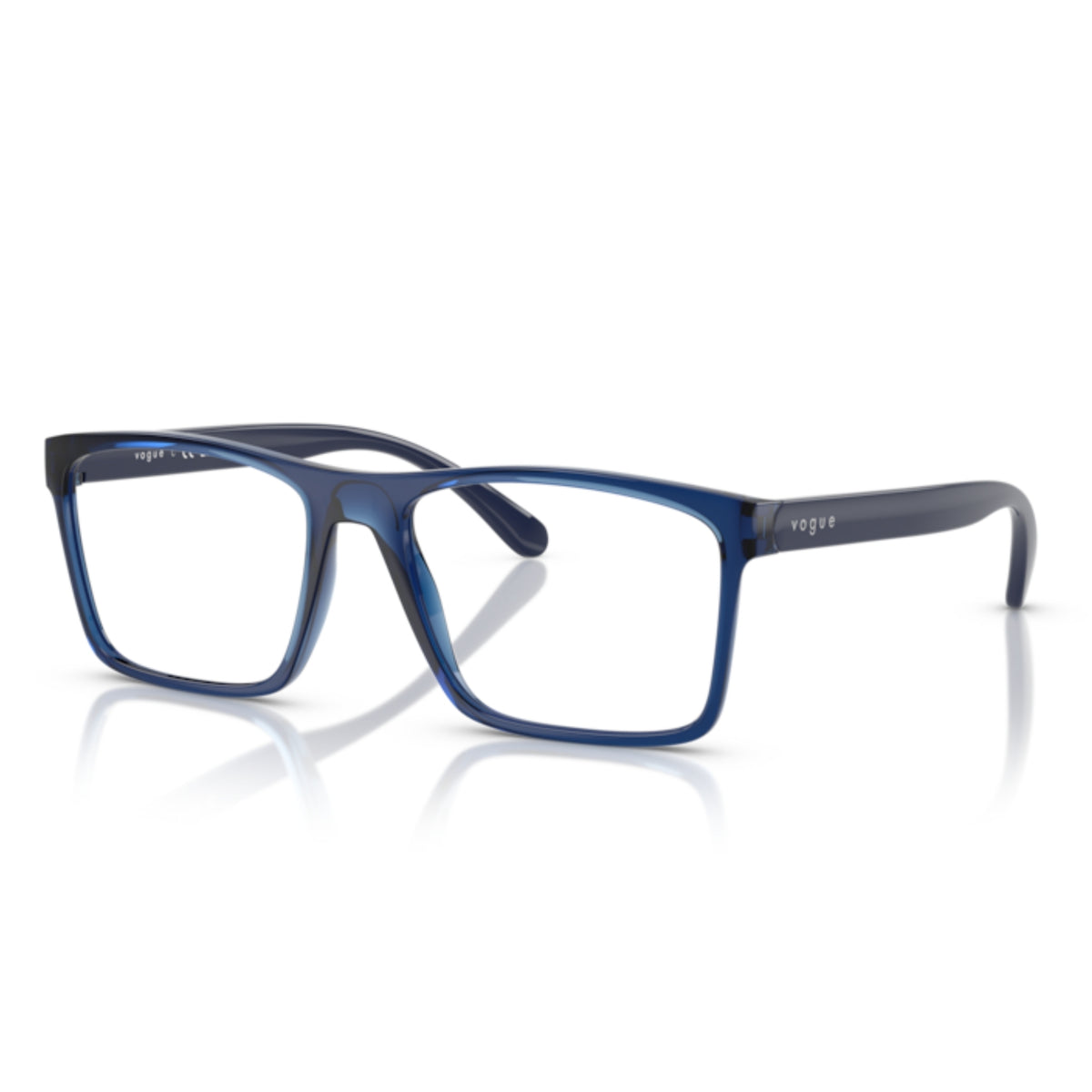 Vogue VO5645I transparent blue rectangle eyeglasses with lightweight frame