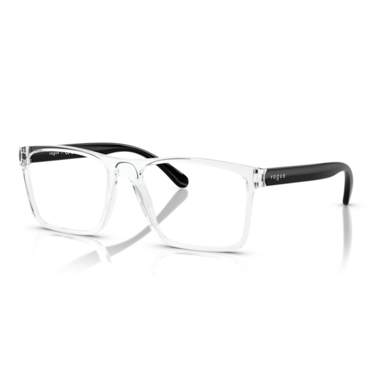 Vogue VO5645I transparent rectangle eyeglasses with lightweight frame