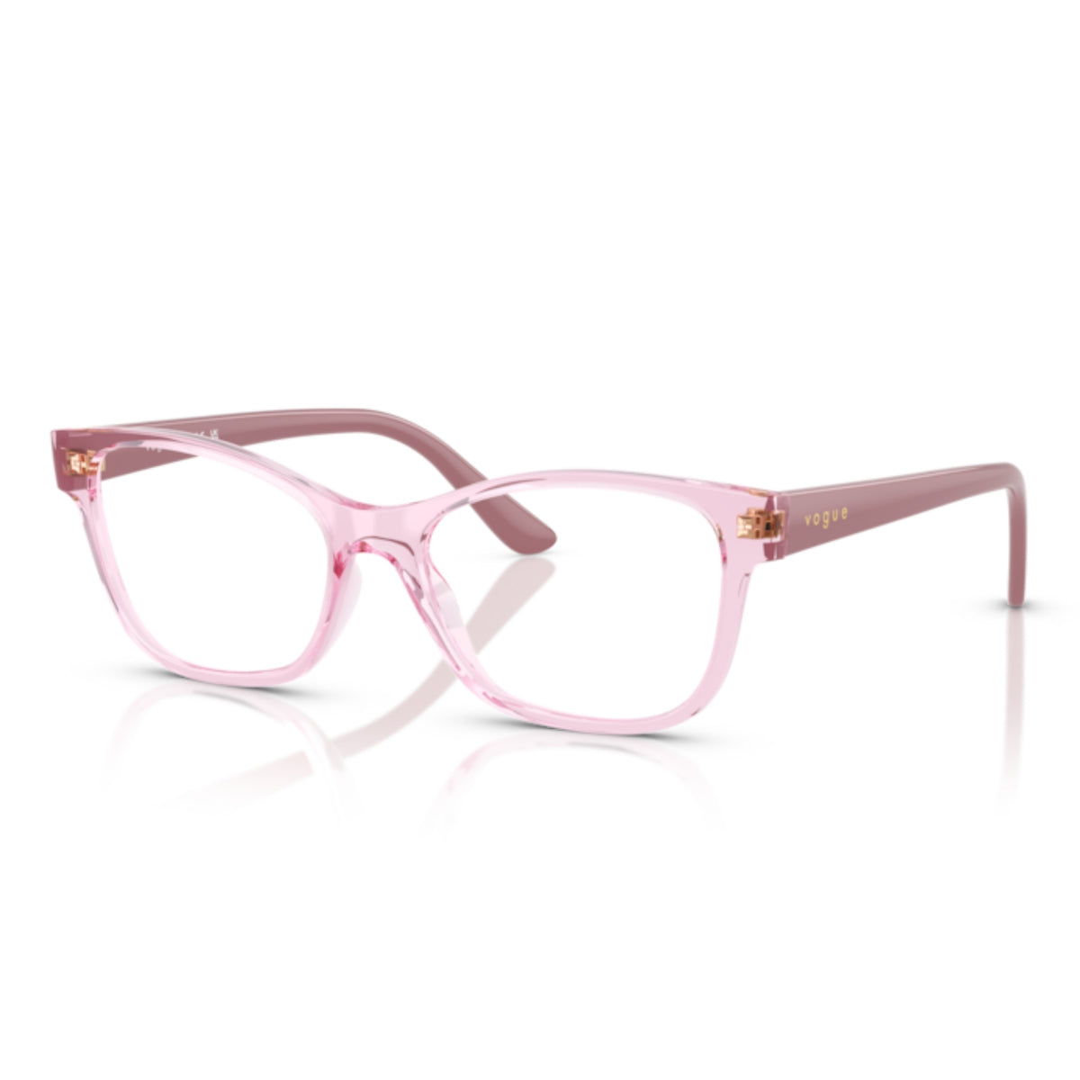 Vogue VO5646I transparent violet square eyeglasses with lightweight frame
