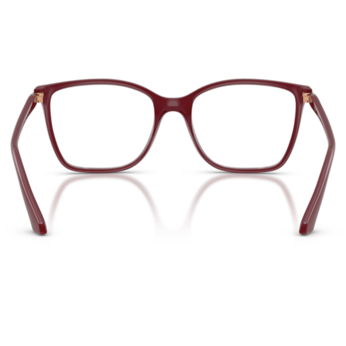 Vogue VO5654 full cherry square eyeglasses, back view of the frame and temples