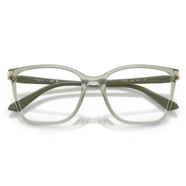 Vogue VO5654 3022 Transparent Green Square Eyeglasses