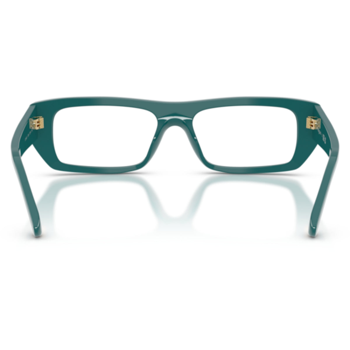 Vogue VO5660U full green rectangle eyeglasses, back view of the frame and temples