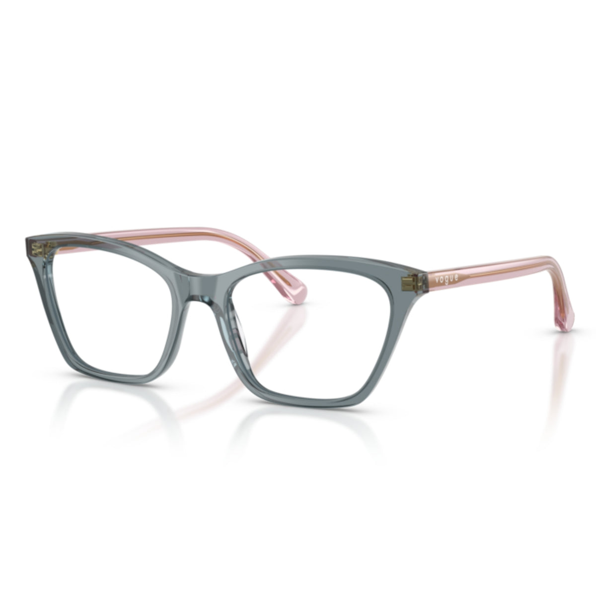 Vogue VO5662I transparent ocean cat-eye eyeglasses with acetate frame