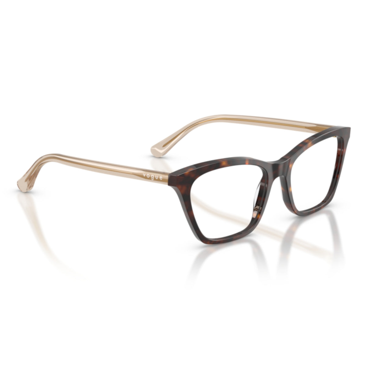 Vogue VO5662I dark havana cat-eye eyeglasses, angled view