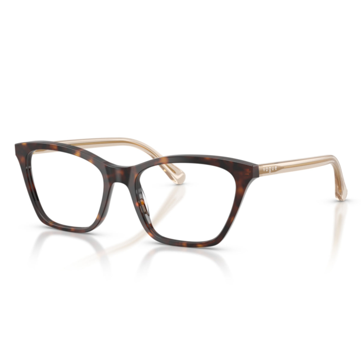 Vogue VO5662I dark havana cat-eye eyeglasses with acetate frame
