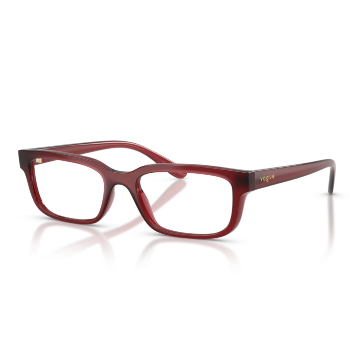 Vogue VO5671 opaline bordeaux rectangle eyeglasses with lightweight frame
