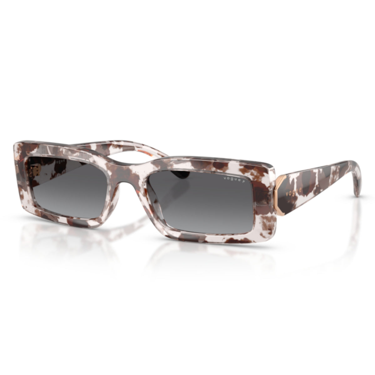 Vogue VO5674S grey havana rectangle sunglasses with grey lenses