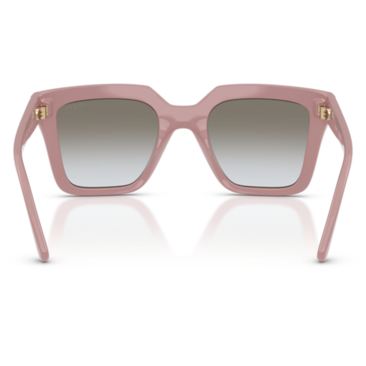 Vogue VO5690S full antique pink square sunglasses, back view of the frame and temples