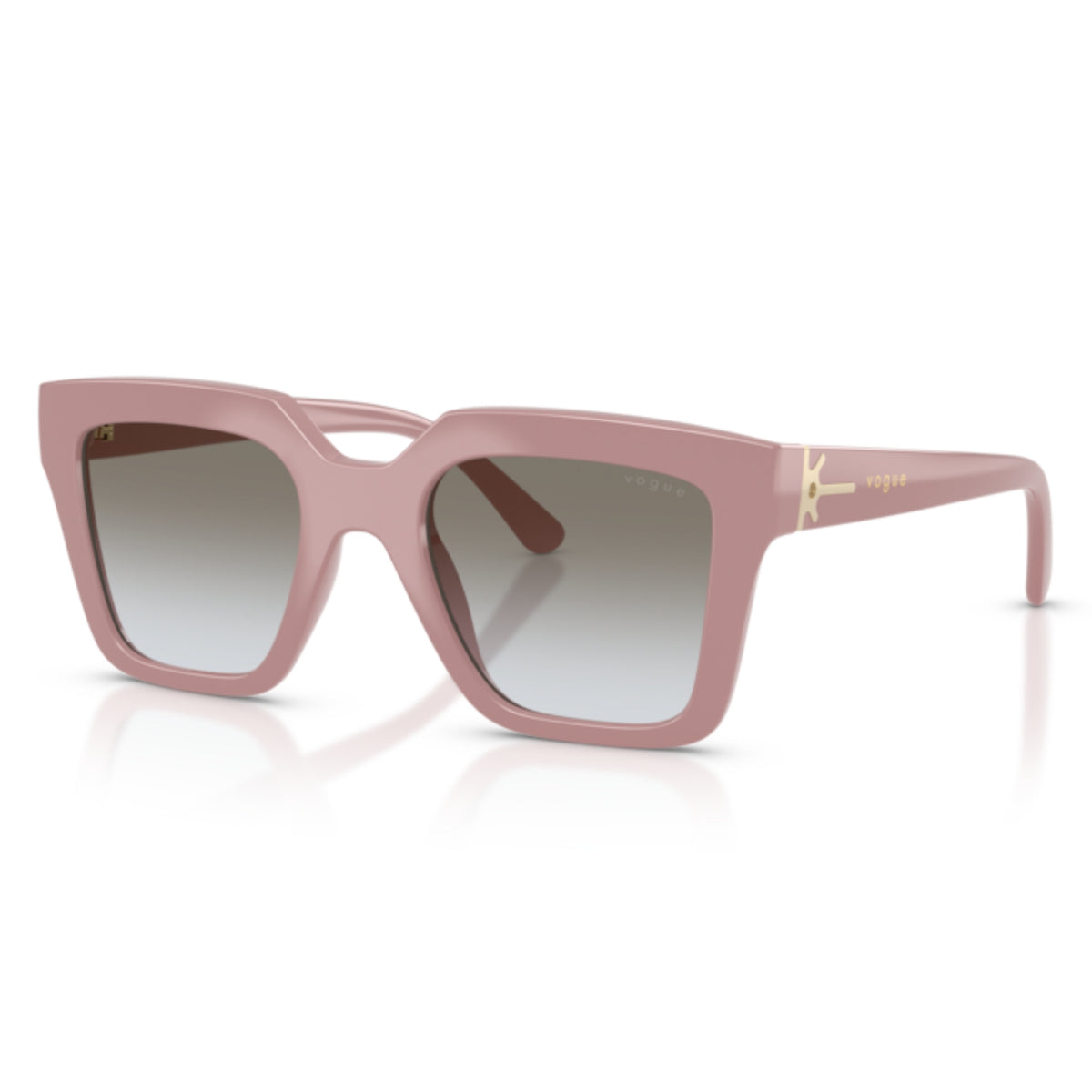 Vogue VO5690S full antique pink square sunglasses with brown / grey lenses
