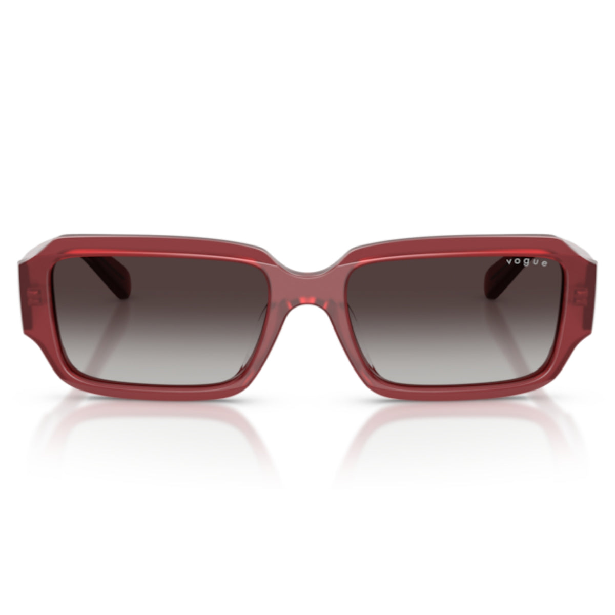 Vogue VO5693SU opal magenta rectangle sunglasses, full-rim acetate frame